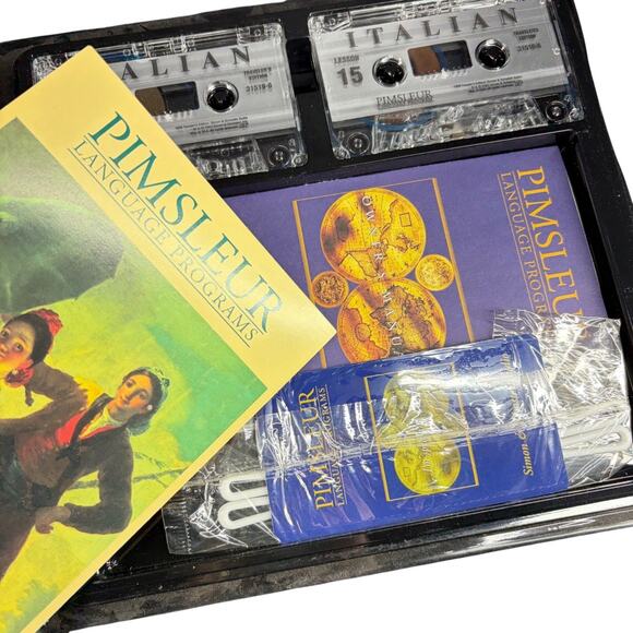 Pimsleur Travelers Edition Italian Language Cassette Set With Guides & Accessori - Picture 4 of 6